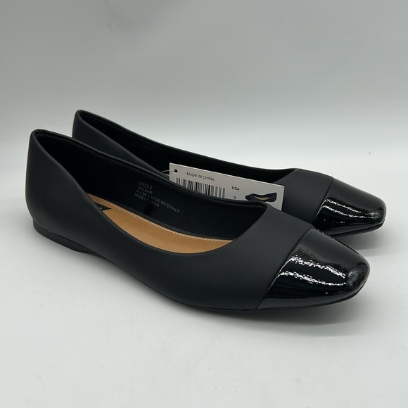 DV by Dolce Vita Classic Black Cap-Toe Ballet Flats | Size 8 New With Box - Picture 3 of 11